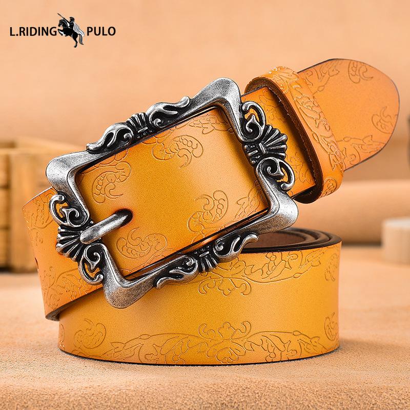 Винтажный ремень из натуральной кожи женский с пряжкой-булавкой, рельефный ремень из коровьей кожи, корейский стиль, универсальный ремень для брюк 110cm
Винтажный ремень из натуральной кожи женский с пряжкой-булавкой, рельефный ремень из коровьей кожи, корейский стиль, универсальный ремень для брюк 110cm
