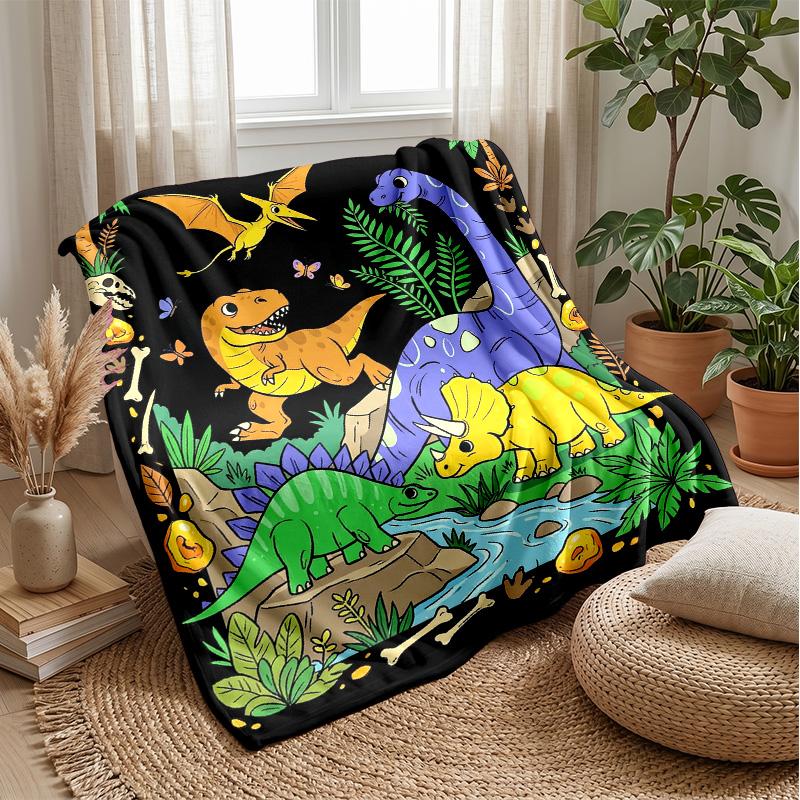 Dinosaur Adventure in the Jungle blanket Personalized Name Flannel Blanket Soft Cozy Plush Throw for Sofa Bed Lightweight Home Decor 75x90cm
Dinosaur Adventure in the Jungle blanket Personalized Name Flannel Blanket Soft Cozy Plush Throw for Sofa Bed Lightweight Home Decor 75x90cm