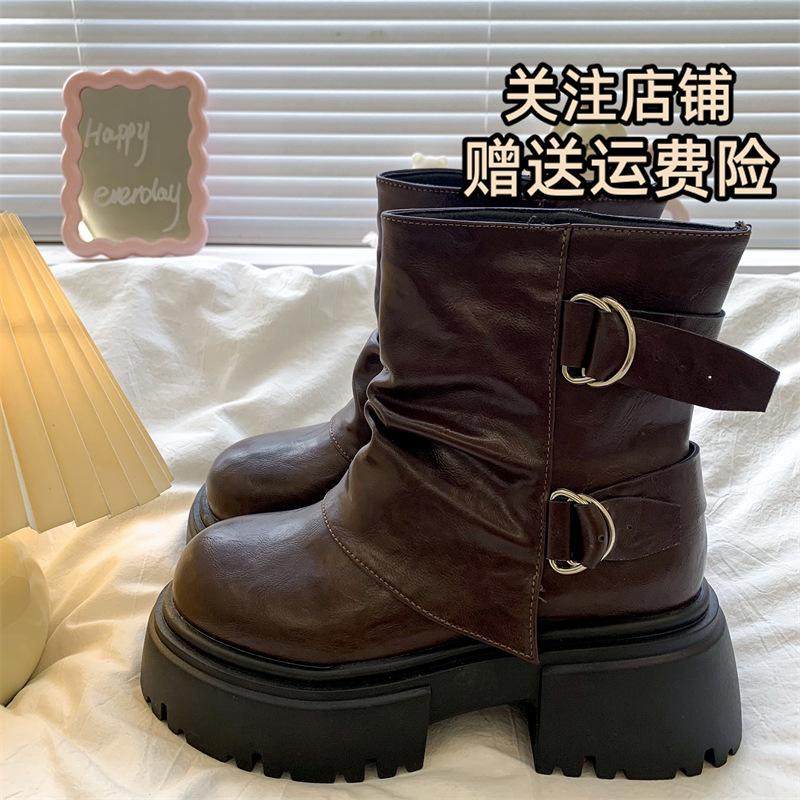 Black Skinny Martin Boots Women s 2025 New Autumn Thick-soled Heightening Small Retro British Short Boots Women 40 коричневый
Black Skinny Martin Boots Women s 2025 New Autumn Thick-soled Heightening Small Retro British Short Boots Women 40 коричневый