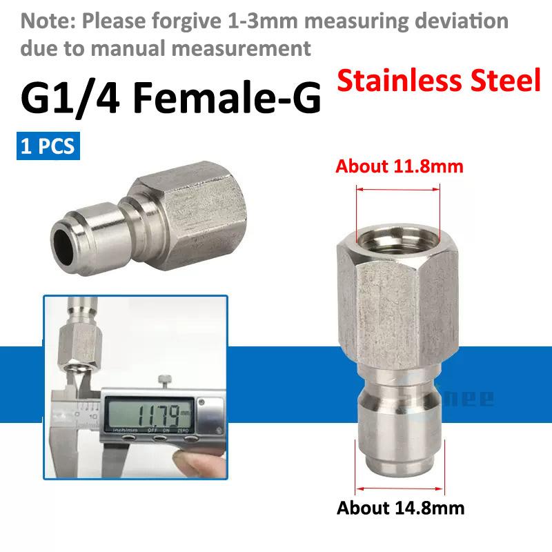 1/4 3/8 1/2 High Pressure Washer Adapter Quick Connector Quick Release Fitting Power Washer Fast Connection Quick Coupler
1/4 3/8 1/2 High Pressure Washer Adapter Quick Connector Quick Release Fitting Power Washer Fast Connection Quick Coupler