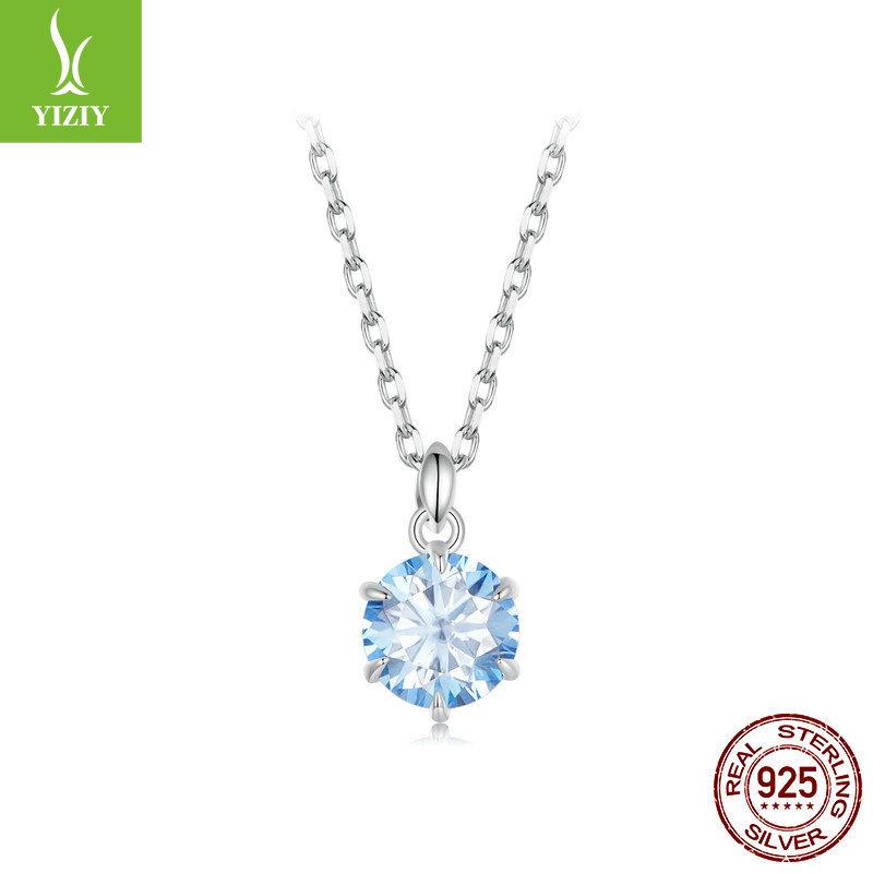 Светло-голубое ожерелье с сверкающим муассанитом в один карат, элегантный и благородный темперамент, замок из стерлингового серебра S925.
Светло-голубое ожерелье с сверкающим муассанитом в один карат, элегантный и благородный темперамент, замок из стерлингового серебра S925.