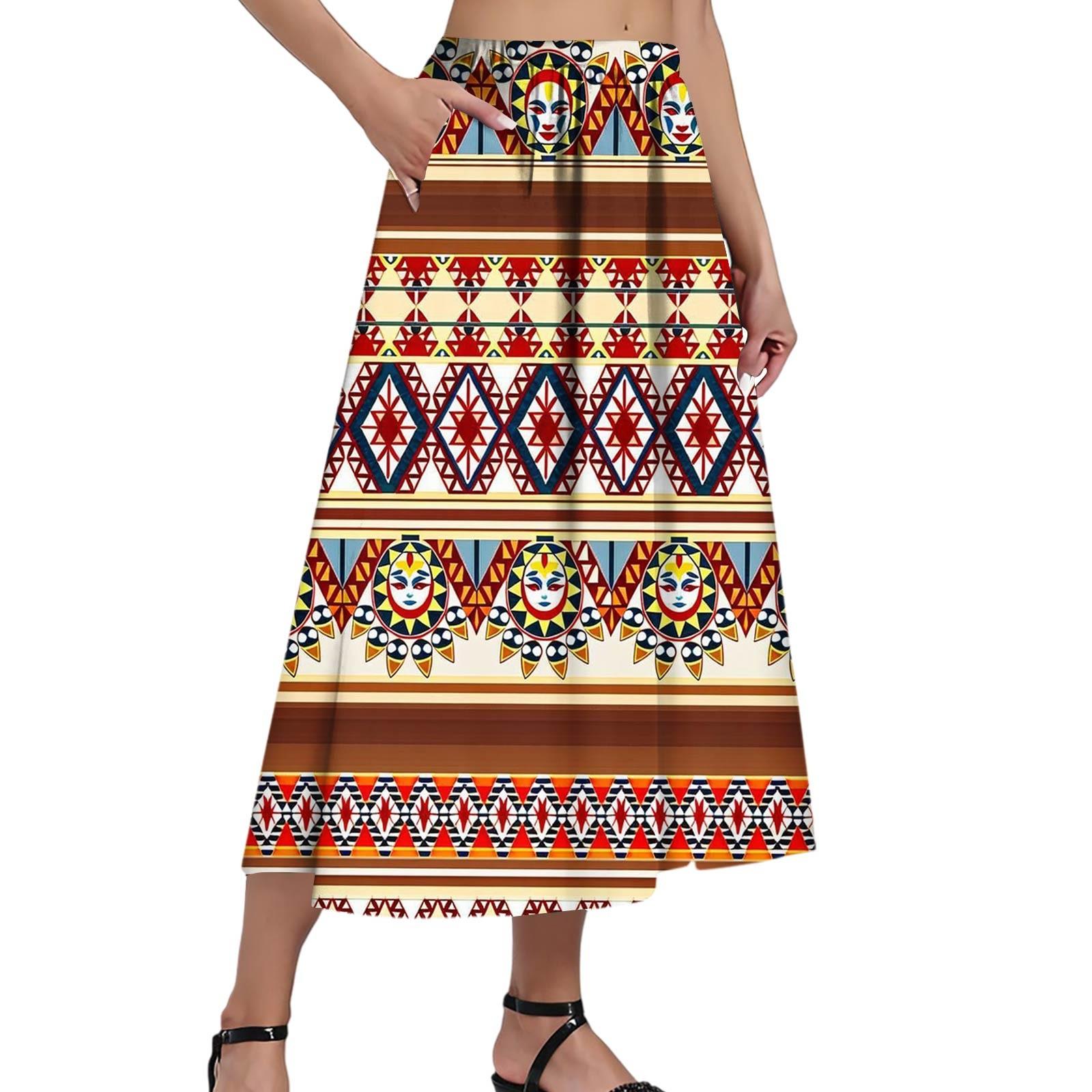 Ladies Casual Fashion Printed Skirt Elasticated Loose Pocket Pleated Half-body Skirt (With Side Pocket) XL коричневий
Ladies Casual Fashion Printed Skirt Elasticated Loose Pocket Pleated Half-body Skirt (With Side Pocket) XL коричневий