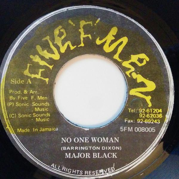 7inch Record MAJOR BLACK No One Woman 5FM008005 Five F Men Jamaica Reggae Ska Dub Used
7inch Record MAJOR BLACK No One Woman 5FM008005 Five F Men Jamaica Reggae Ska Dub Used