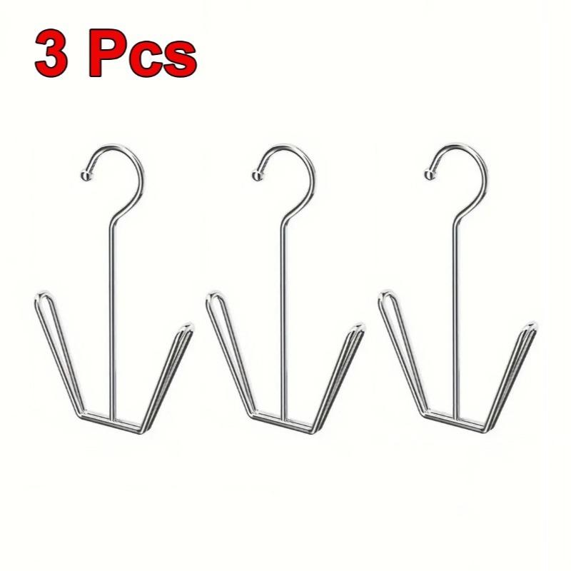 1/3/5 шт. прочная вешалка из нержавеющей стали для обуви, экономящая место, металлический крючок для хранения пальто, шапок, тапочек, идеально подходит для использования в помещении