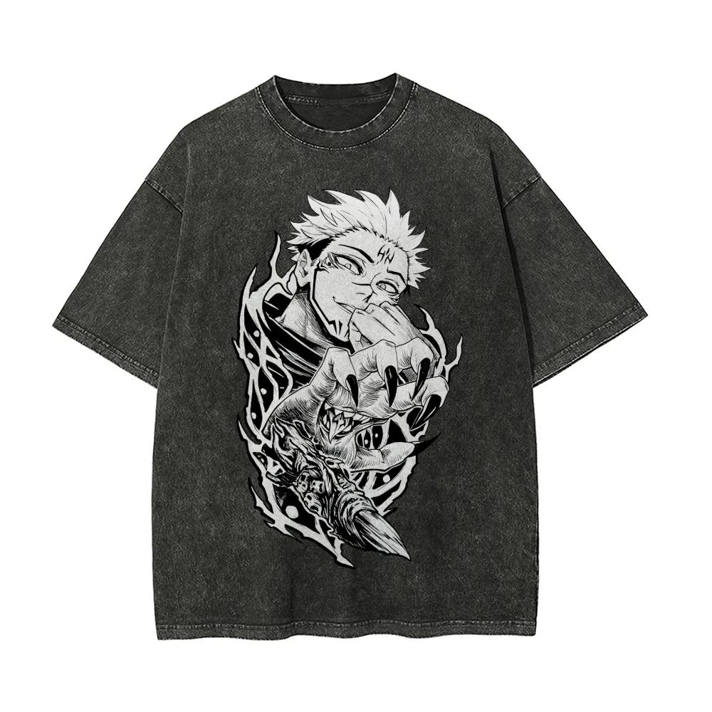 Ryomen Sukuna Claw T-shirt Jujutsu Kaisen Tee Vintage Washed Oversized Retro Anime Harajuku Streetwear Graphic Manga Mens Tops M
Ryomen Sukuna Claw T-shirt Jujutsu Kaisen Tee Vintage Washed Oversized Retro Anime Harajuku Streetwear Graphic Manga Mens Tops M