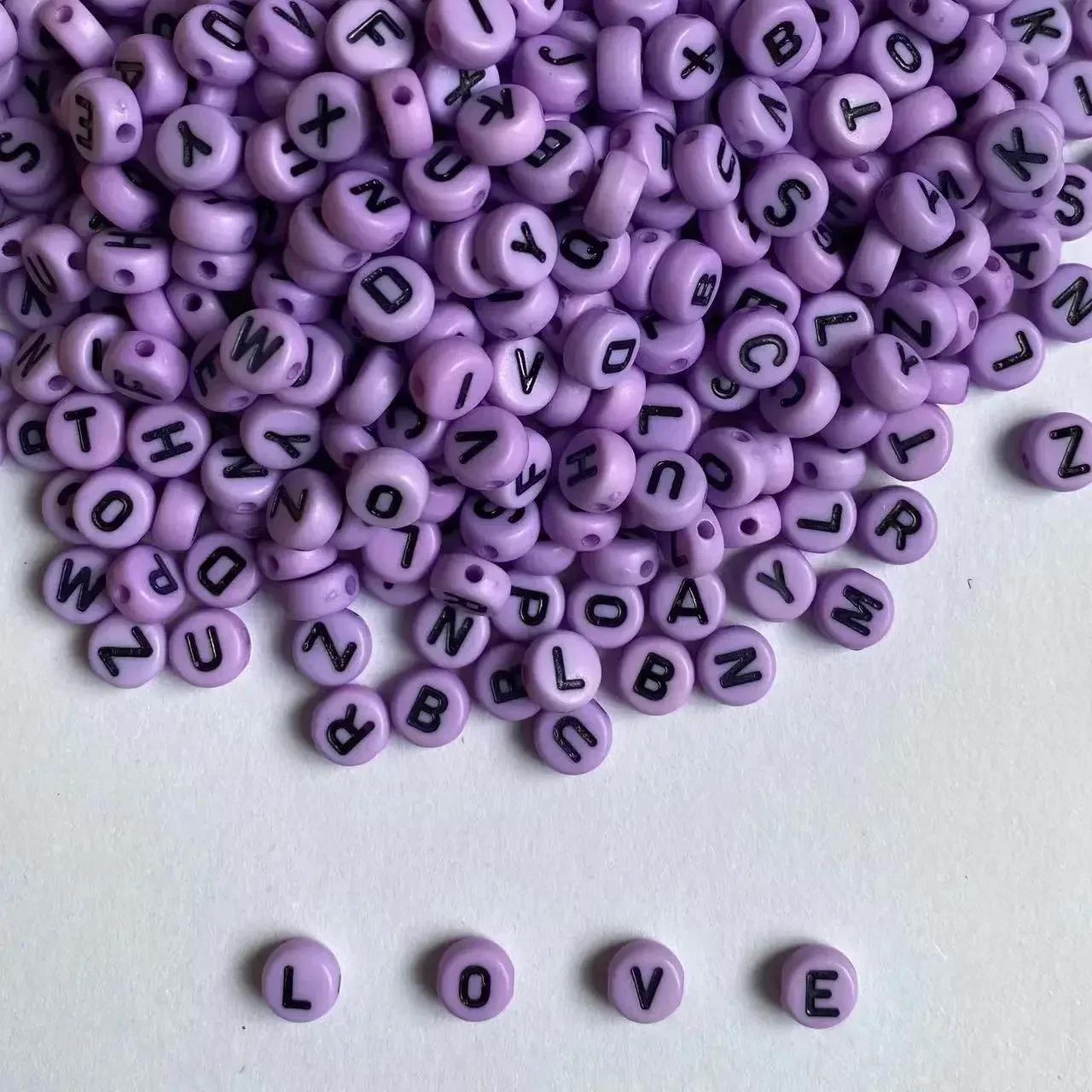 100-500PCS Acrylic Colorful Round Letter Beads Alphabet Spacer Loose Beads For Jewelry Making Handmade DIY Bracelet Necklace 100PCS фіолетовий
100-500PCS Acrylic Colorful Round Letter Beads Alphabet Spacer Loose Beads For Jewelry Making Handmade DIY Bracelet Necklace 100PCS фіолетовий