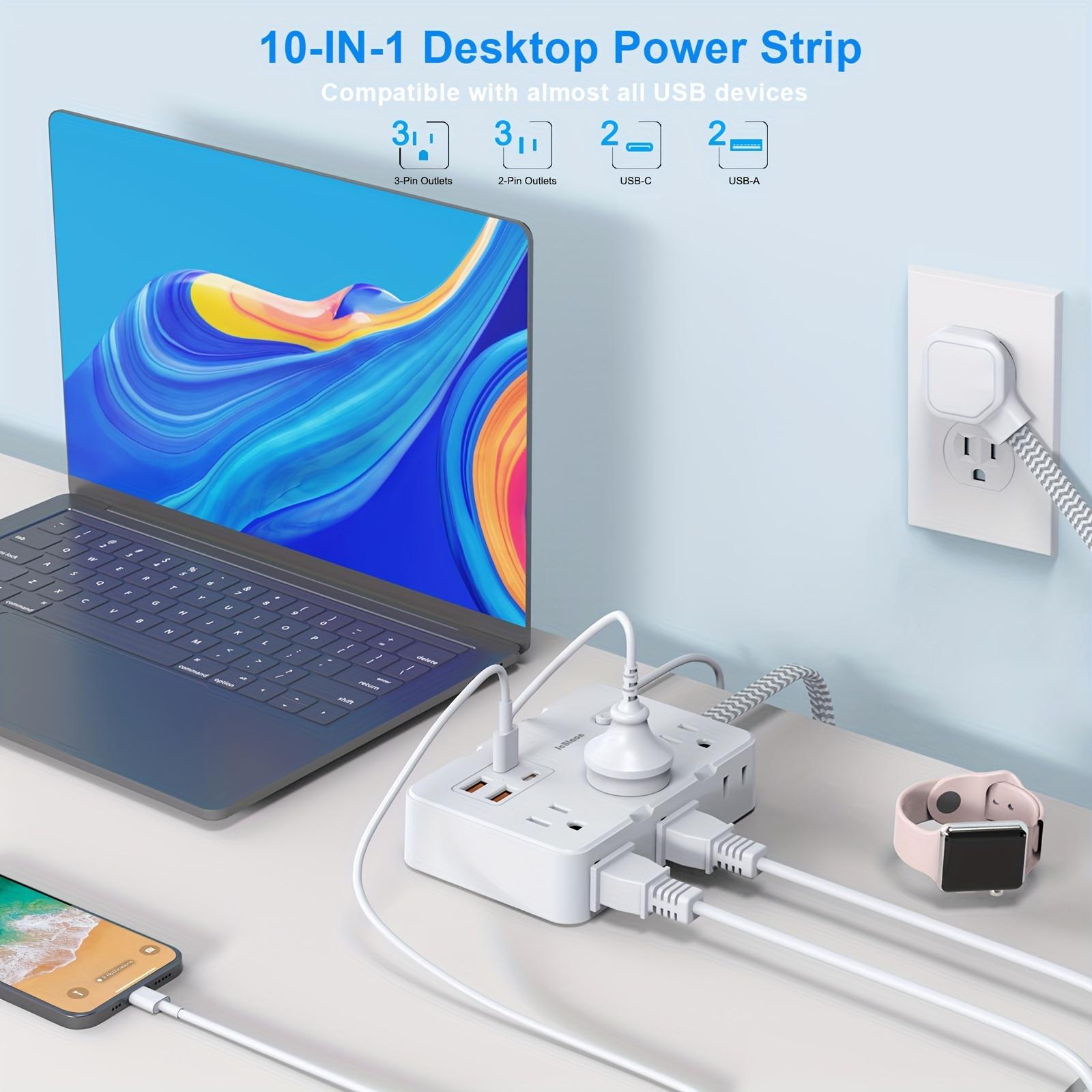 US Plug AC Outlet Multiprise Power Strip Braided Extension Cord Smart Home Electrical Socket Network Filter USB Type-C Charging US Plug білий
US Plug AC Outlet Multiprise Power Strip Braided Extension Cord Smart Home Electrical Socket Network Filter USB Type-C Charging US Plug білий
