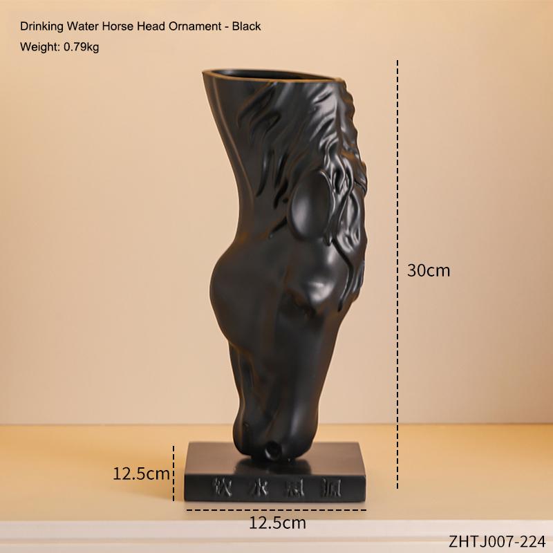 Creative Drinking Water Horse Head Ornament Elegant Three-Dimensional Sculpture Home Living Room Bedroom Decoration Gift
Creative Drinking Water Horse Head Ornament Elegant Three-Dimensional Sculpture Home Living Room Bedroom Decoration Gift