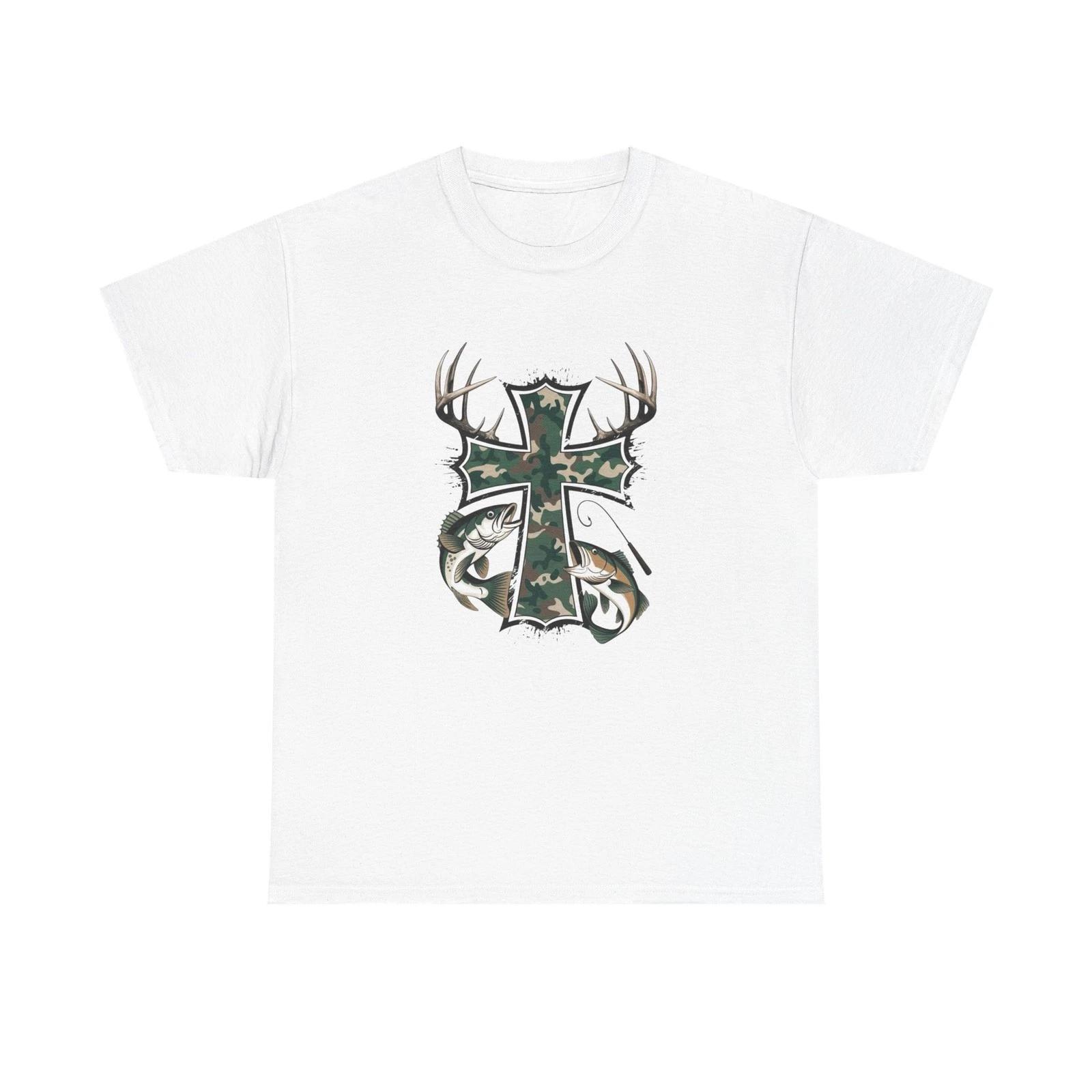 Deer Hunting Cross Graphic T Shirt Unisex Heavy Cotton Tee 2XL
Deer Hunting Cross Graphic T Shirt Unisex Heavy Cotton Tee 2XL