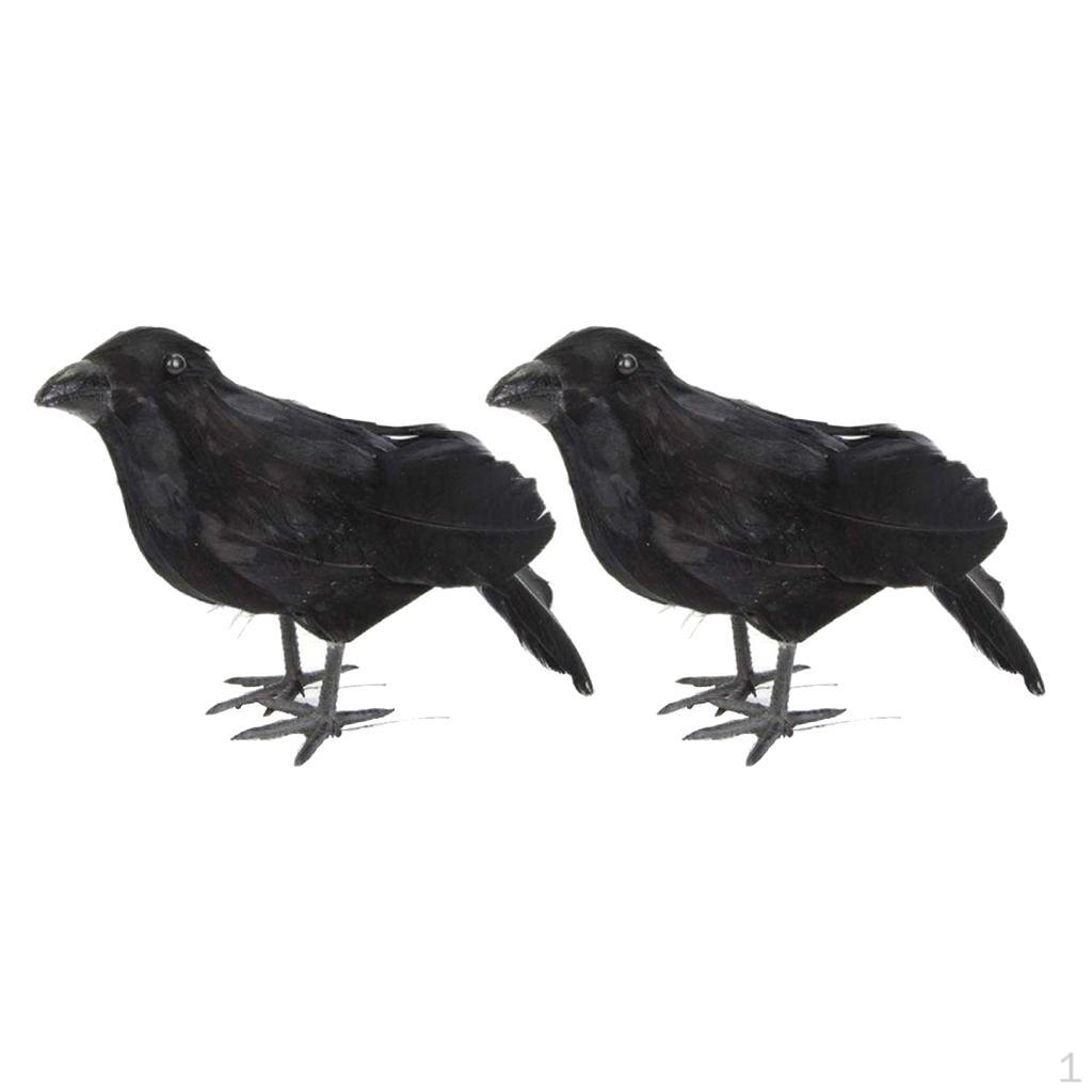 2 шт. Яркая статуэтка вороны, Хэллоуин, декор в виде черных пернатых ворон
2 шт. Яркая статуэтка вороны, Хэллоуин, декор в виде черных пернатых ворон