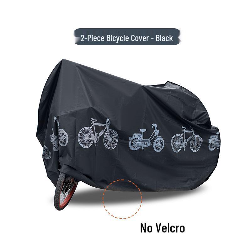3D PEVA Bicycle & Motorcycle Cover: Rain & Sun Protection, Dustproof, for Electric & Standard Bikes Black Pattern Two-piece (200x100CM)
3D PEVA Bicycle & Motorcycle Cover: Rain & Sun Protection, Dustproof, for Electric & Standard Bikes Black Pattern Two-piece (200x100CM)