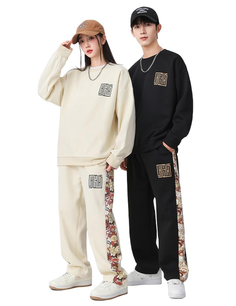 Liaziong Tracksuit Long Plus Loose Bear Embroidered Stylish Casual Unisex Men s Autumn/Winter Set, Sleeve, Sizes, Fit, T-Shirt, - Black-L
Liaziong Tracksuit Long Plus Loose Bear Embroidered Stylish Casual Unisex Men s Autumn/Winter Set, Sleeve, Sizes, Fit, T-Shirt, - Black-L
