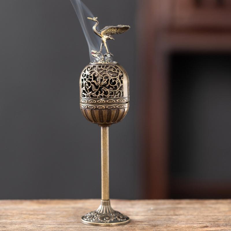 Zinc Alloy Hollow Aromatherapy Deer Crane Incense Burner Indoor High-foot Stove Office Tea Room Decoration Incense Burners
Zinc Alloy Hollow Aromatherapy Deer Crane Incense Burner Indoor High-foot Stove Office Tea Room Decoration Incense Burners