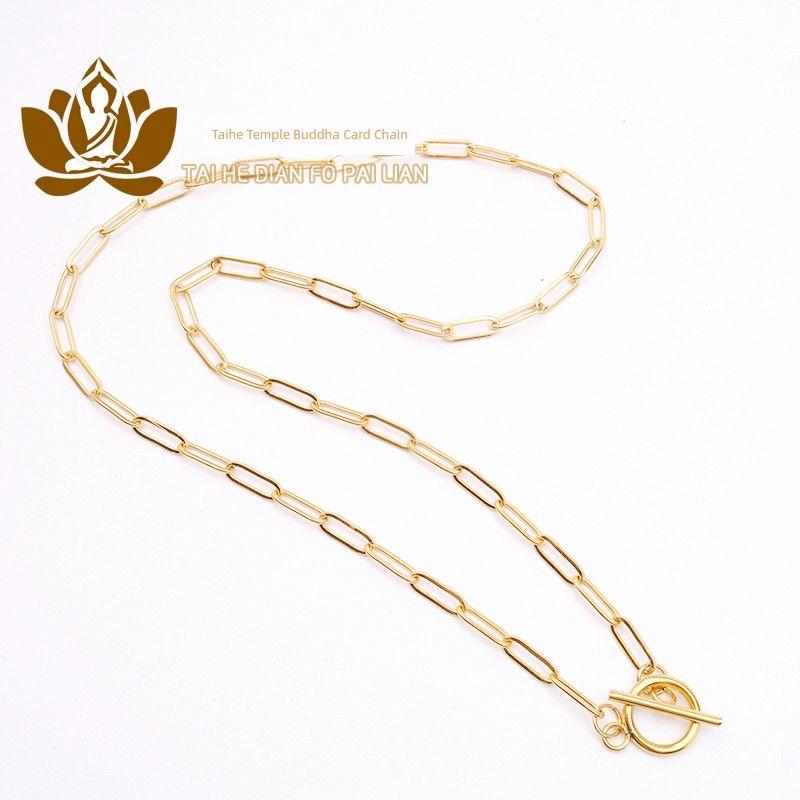 Fashion Necklace Men s and Women s Pendants Thai Amulets Gold 45cm
Fashion Necklace Men s and Women s Pendants Thai Amulets Gold 45cm