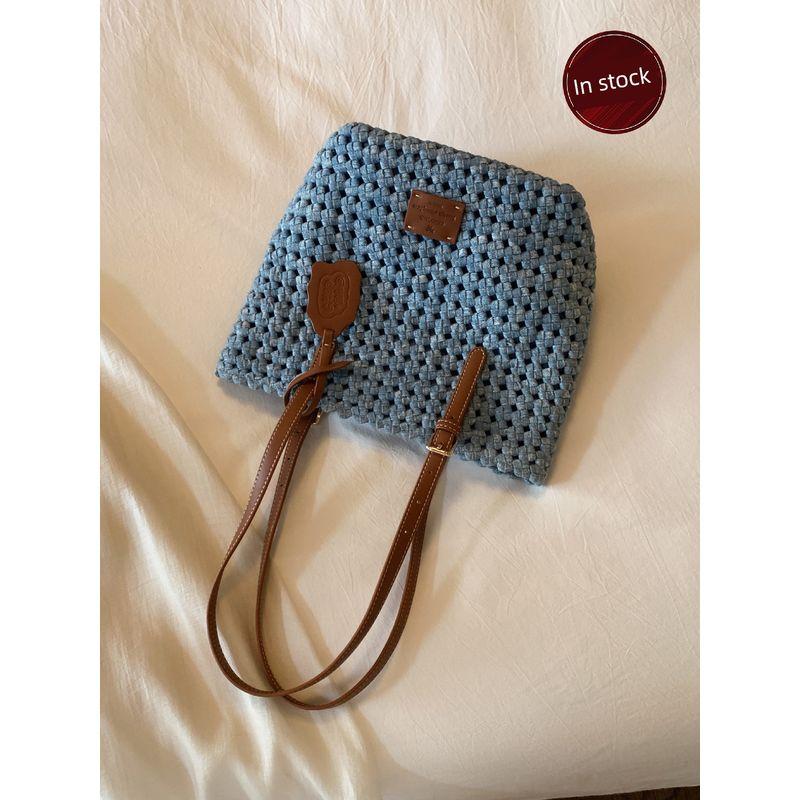 South Style Chio2nd Ice Crystal Story Tote Bag Denim Blue Woven Bag Women s Summer Retro Casual Shoulder Bag Image color
South Style Chio2nd Ice Crystal Story Tote Bag Denim Blue Woven Bag Women s Summer Retro Casual Shoulder Bag Image color