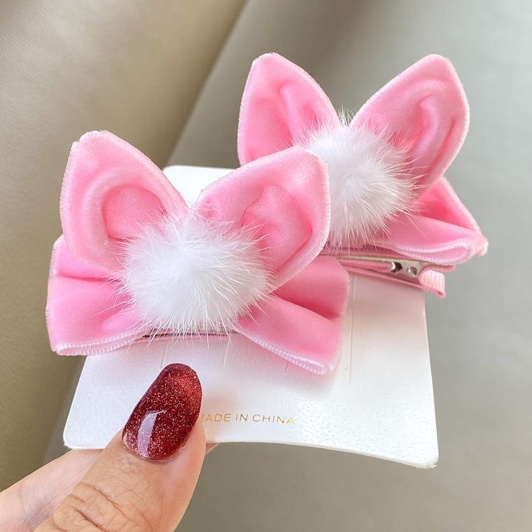 Cute Handmade Rabbit Ear Hair Clip for Baby Girls New Year Headwear
Cute Handmade Rabbit Ear Hair Clip for Baby Girls New Year Headwear