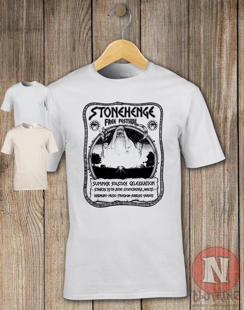 Stonehenge Gratuit Festival T-Shirt 70 s Été Hippie Solstice Druids Freedom S
Stonehenge Gratuit Festival T-Shirt 70 s Été Hippie Solstice Druids Freedom S