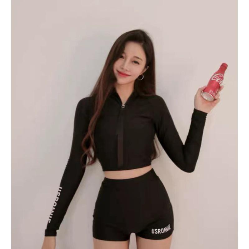 Спортивный женский купальник-двойка с длинным рукавом для снорклинга и защиты от солнца Medium чёрный
Спортивный женский купальник-двойка с длинным рукавом для снорклинга и защиты от солнца Medium чёрный