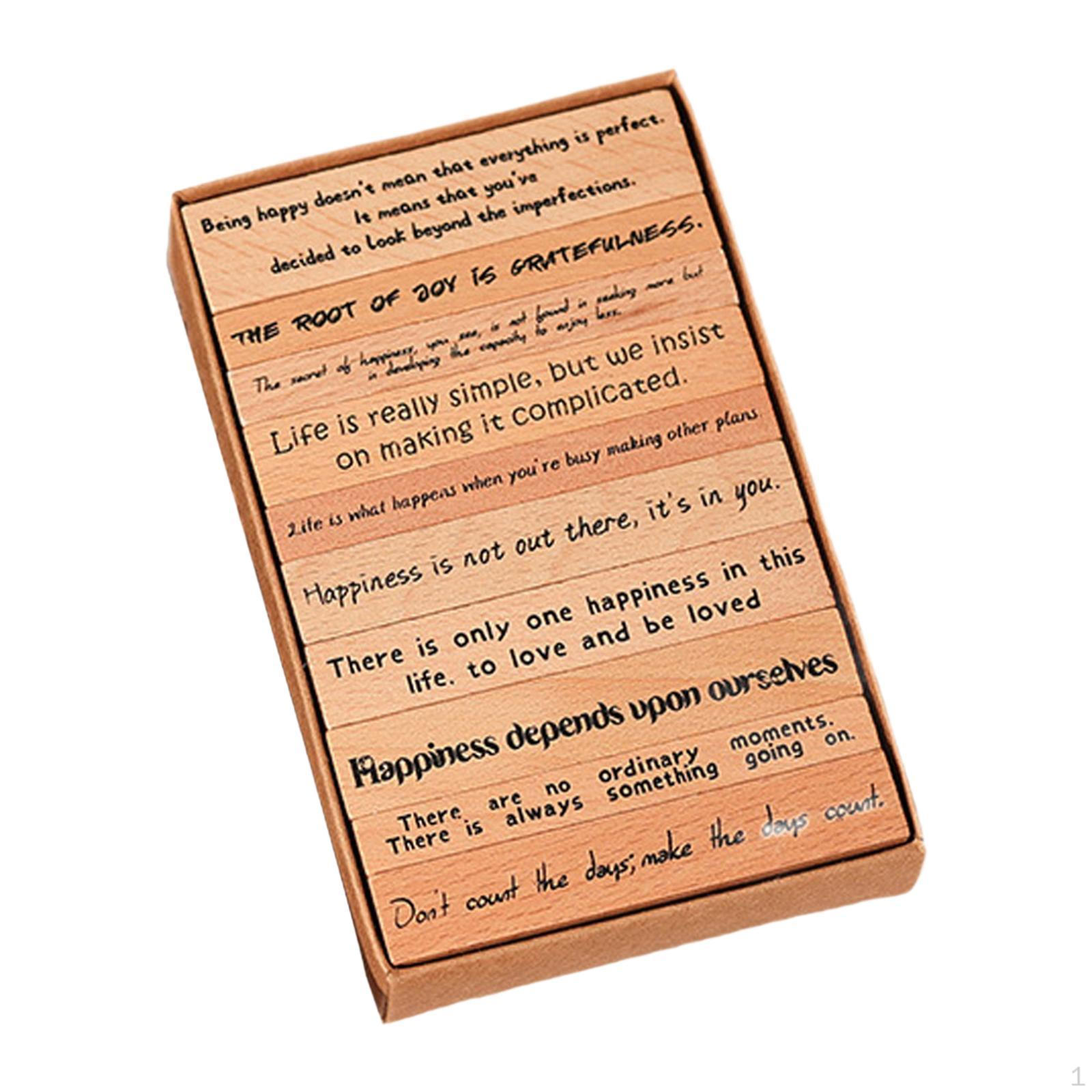 Inspirational Quotes Rubber Stamps Stamping Decorative for Photo Album Invitation Letter Journaling Style B
Inspirational Quotes Rubber Stamps Stamping Decorative for Photo Album Invitation Letter Journaling Style B