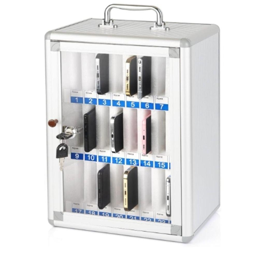 Aluminum Alloy Acrylic Aluminum Alloy Phone Storage 6/12/36/48 Slots Carried By Hand Transparent Door Phone Storage Box Lockable
Aluminum Alloy Acrylic Aluminum Alloy Phone Storage 6/12/36/48 Slots Carried By Hand Transparent Door Phone Storage Box Lockable