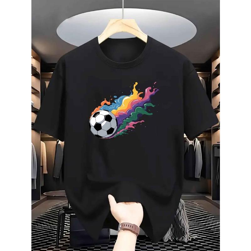 Men S T-Shirt | Retro Print Soccer Tee , Casual Crew Neck, Slight Stretch Fabric, Perfect for Summer and Outdoor Activities 4XL чорний
Men S T-Shirt | Retro Print Soccer Tee , Casual Crew Neck, Slight Stretch Fabric, Perfect for Summer and Outdoor Activities 4XL чорний