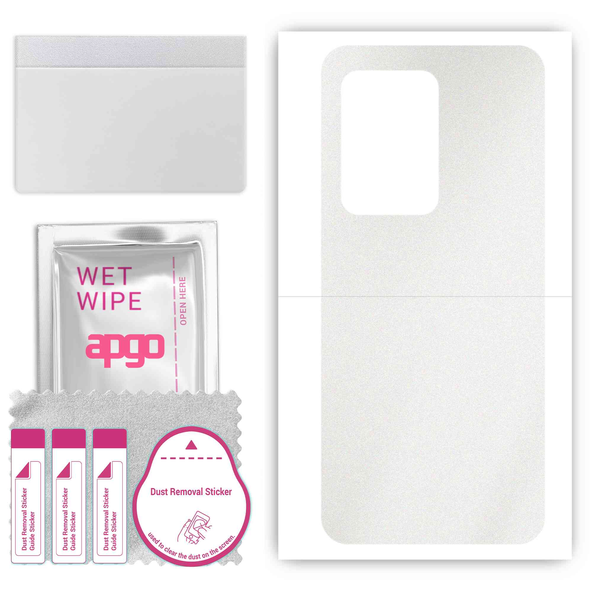 apgo Захисна наклейка для задньої панелі, сумісна з Oukitel WP17, Wrap Film, Foil, Vinyl - Pattern Matte Transparent
apgo Захисна наклейка для задньої панелі, сумісна з Oukitel WP17, Wrap Film, Foil, Vinyl - Pattern Matte Transparent