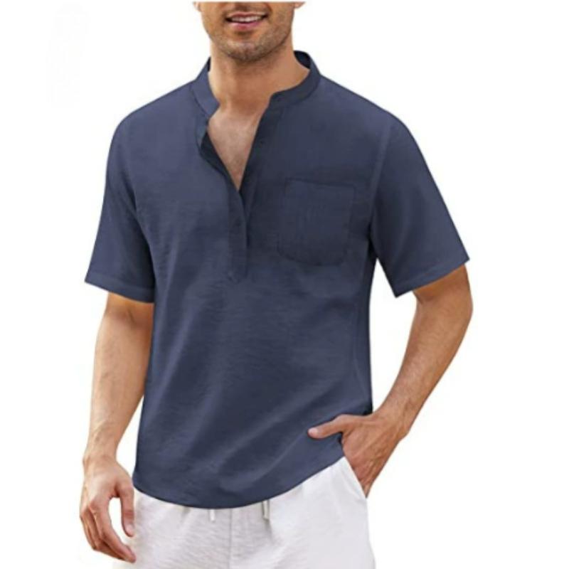 Летние мужские рубашки Рубашка с коротким рукавом Повседневные мужские футболки Рубашки Мужская одежда M темно-синий
Летние мужские рубашки Рубашка с коротким рукавом Повседневные мужские футболки Рубашки Мужская одежда M темно-синий