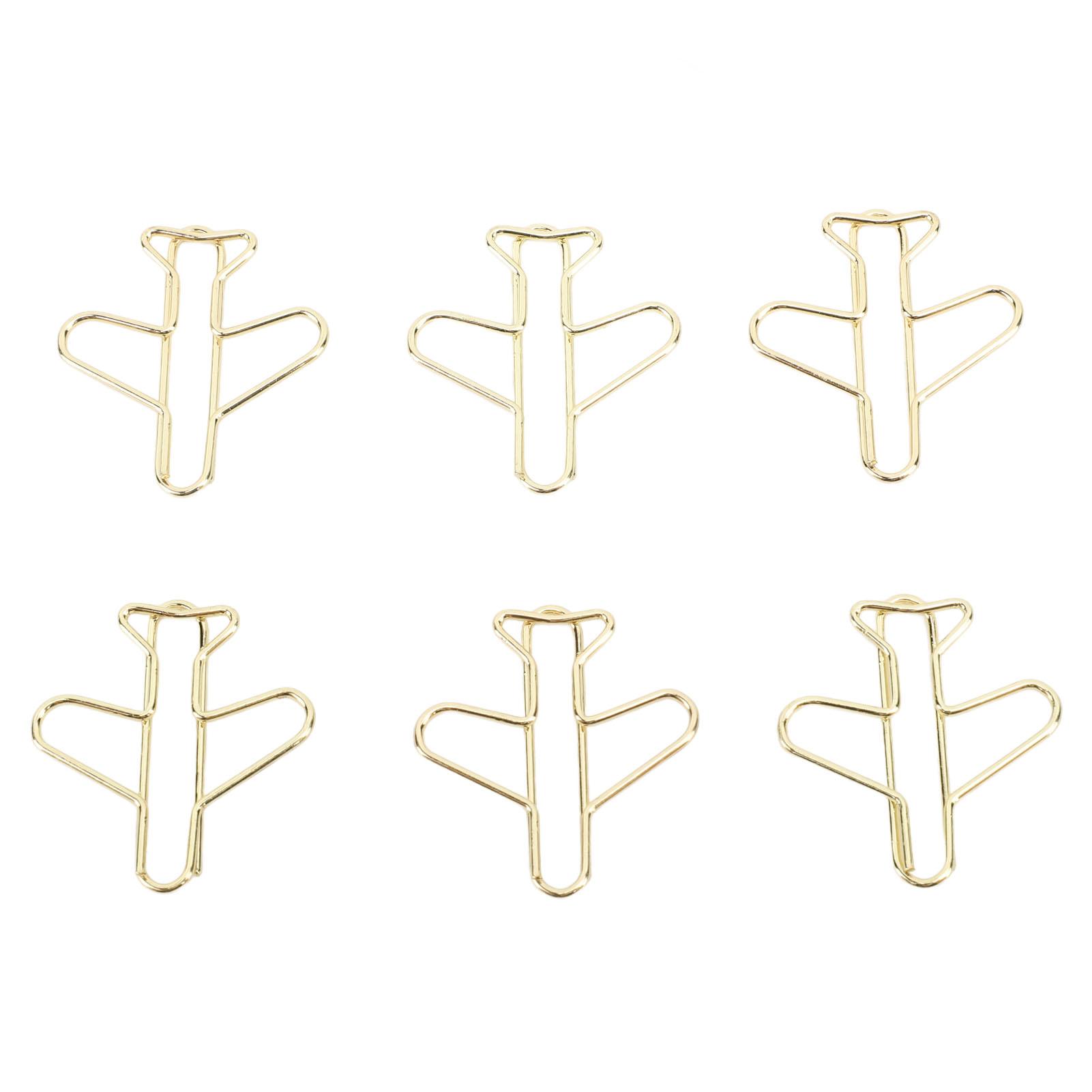100Pcs Airplane Shaped Paper Clips Metal Lightweight Multipurpose Cute Shaped Paperclips Bookmarks Planner Clips for School
100Pcs Airplane Shaped Paper Clips Metal Lightweight Multipurpose Cute Shaped Paperclips Bookmarks Planner Clips for School