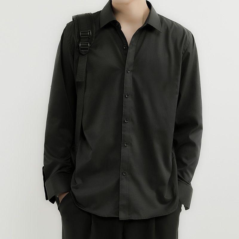 Korean Version Workplace Smart Casual Versatile Solid Color Senior Anti-wrinkling Generous Men s Long Sleeved Shirt Summer 2026 M чорний
Korean Version Workplace Smart Casual Versatile Solid Color Senior Anti-wrinkling Generous Men s Long Sleeved Shirt Summer 2026 M чорний