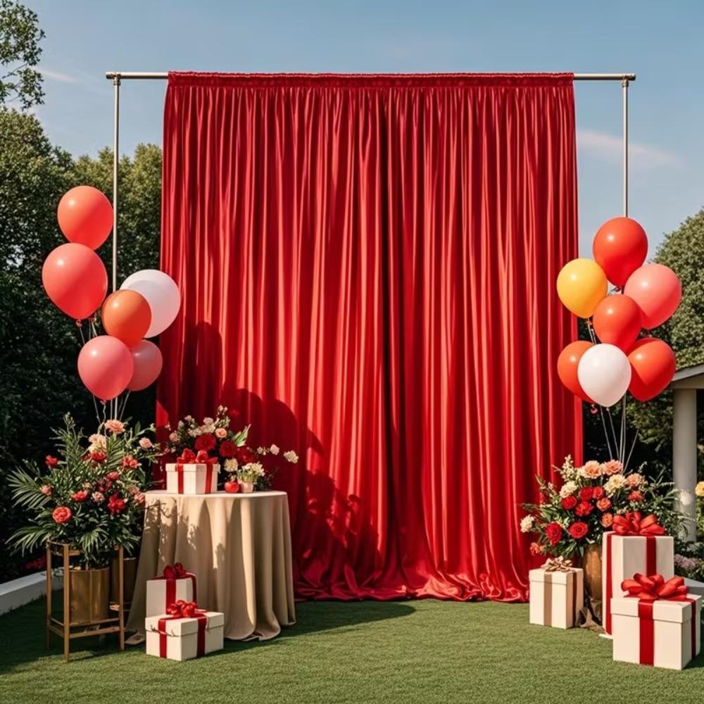Satin Backdrop Curtains, Smooth Glossy Satin Curtains Drapes with Rod-pocket for Weddings, Party and Ceremony Stage Decorations W140xH214cm
Satin Backdrop Curtains, Smooth Glossy Satin Curtains Drapes with Rod-pocket for Weddings, Party and Ceremony Stage Decorations W140xH214cm