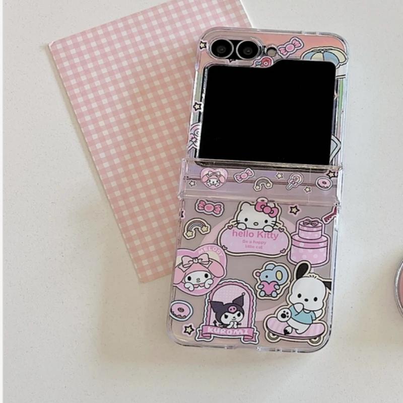 Cute Cartoon Sanrio Hello Kitty Magnetic Grip Holder Magsafe Wireless Charge Phone Case For Samsung Galaxy Z Flip 7 6 5 4 Cover For Samsung ZFilp 4
Cute Cartoon Sanrio Hello Kitty Magnetic Grip Holder Magsafe Wireless Charge Phone Case For Samsung Galaxy Z Flip 7 6 5 4 Cover For Samsung ZFilp 4