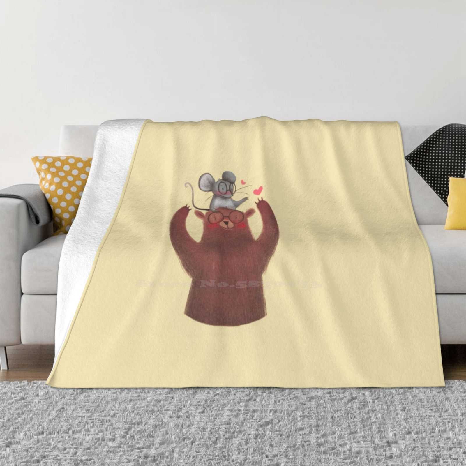 The Bear And The Mouse Latest Super Soft Warm Light Thin Blanket Love Couple Mouse Rat Bear Cuteness Pastel Colors Glasses 30x40in
The Bear And The Mouse Latest Super Soft Warm Light Thin Blanket Love Couple Mouse Rat Bear Cuteness Pastel Colors Glasses 30x40in
