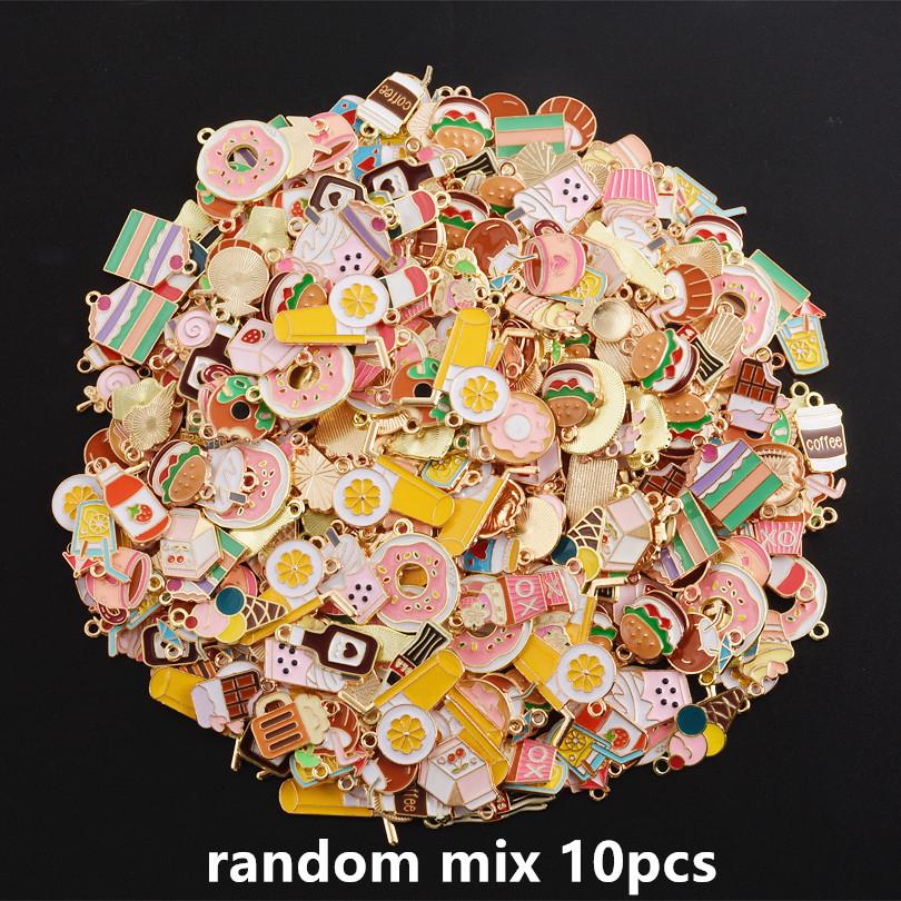 Random Mix Dessert Beverage Charm Enamel Pink Colorful Food Pendant Oil Drop Charms For Jewelry Making Supplies DIY Accessories
Random Mix Dessert Beverage Charm Enamel Pink Colorful Food Pendant Oil Drop Charms For Jewelry Making Supplies DIY Accessories