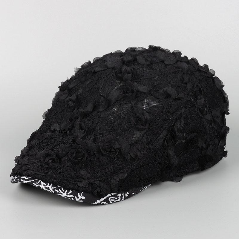 Lace Flower Design Beret Women 2026 Summer Thin Retro Floral Elegant boinas Ivy Flat Cap Female Sun Hats Women s Newsboy Caps About 56-59cm чорний
Lace Flower Design Beret Women 2026 Summer Thin Retro Floral Elegant boinas Ivy Flat Cap Female Sun Hats Women s Newsboy Caps About 56-59cm чорний
