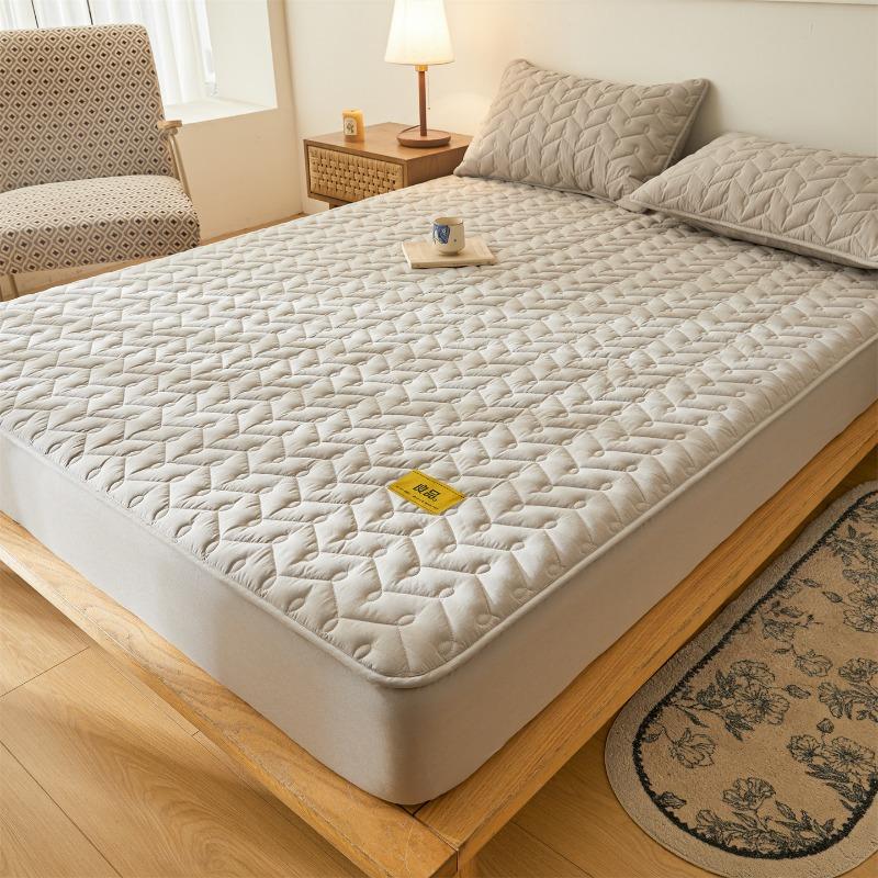 new solid color quilted cotton yarn-dyed padded soybean fitted sheet single-piece mattress protective cover no pillowcase 200x220cm 1pcs світло-сірий колір
new solid color quilted cotton yarn-dyed padded soybean fitted sheet single-piece mattress protective cover no pillowcase 200x220cm 1pcs світло-сірий колір