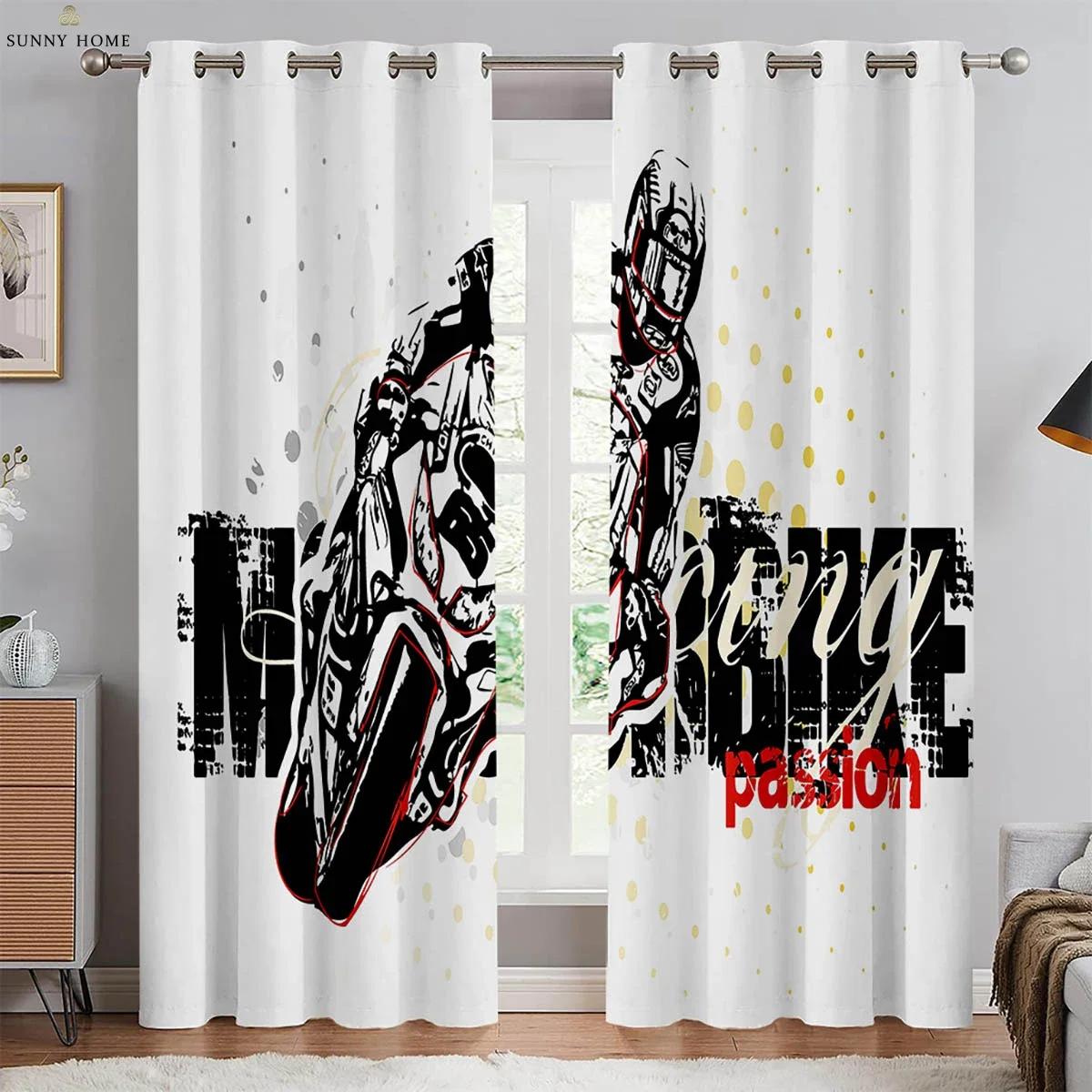 Set Of 2 Cool Motorcycle Printed Curtains Polyester Bedroom Living Room Kitchen Club Window Decoration Made Area Treatment W100*H130(CM)-Grommet top&2PCS
Set Of 2 Cool Motorcycle Printed Curtains Polyester Bedroom Living Room Kitchen Club Window Decoration Made Area Treatment W100*H130(CM)-Grommet top&2PCS