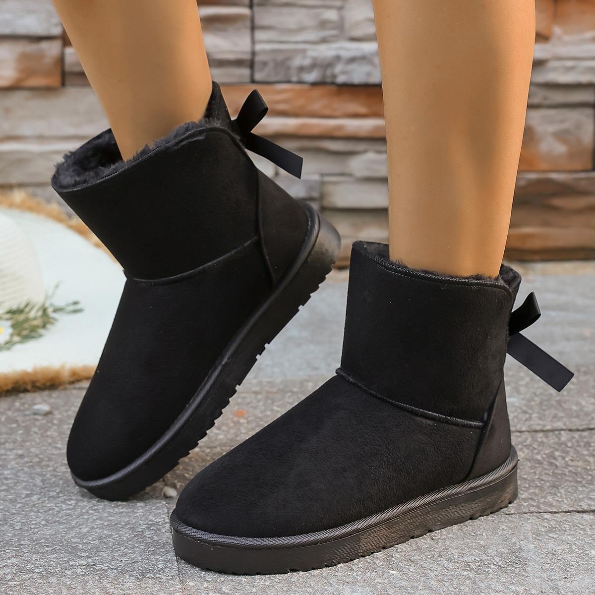 Fashion New Round Head Light Mouth Bow Sexy Casual Walking Boots Winter Thick Sole Non-slip Large-size Snow Boots for Women 37
Fashion New Round Head Light Mouth Bow Sexy Casual Walking Boots Winter Thick Sole Non-slip Large-size Snow Boots for Women 37