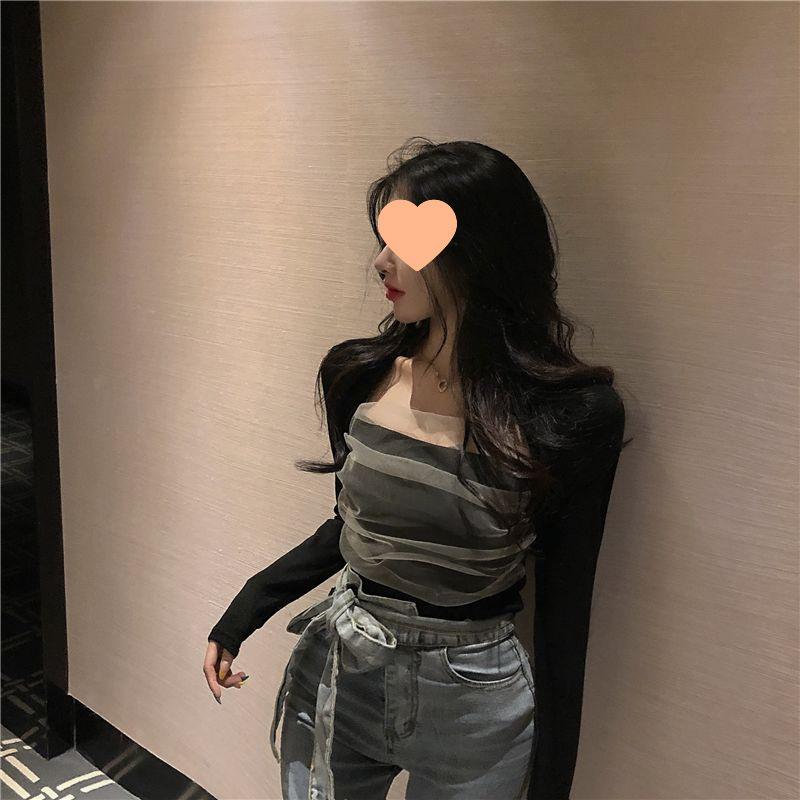 2024 Autumn French Slim-Fit Square Neck Mesh Long Sleeve Top L (recommended: 108-120 jin)
2024 Autumn French Slim-Fit Square Neck Mesh Long Sleeve Top L (recommended: 108-120 jin)