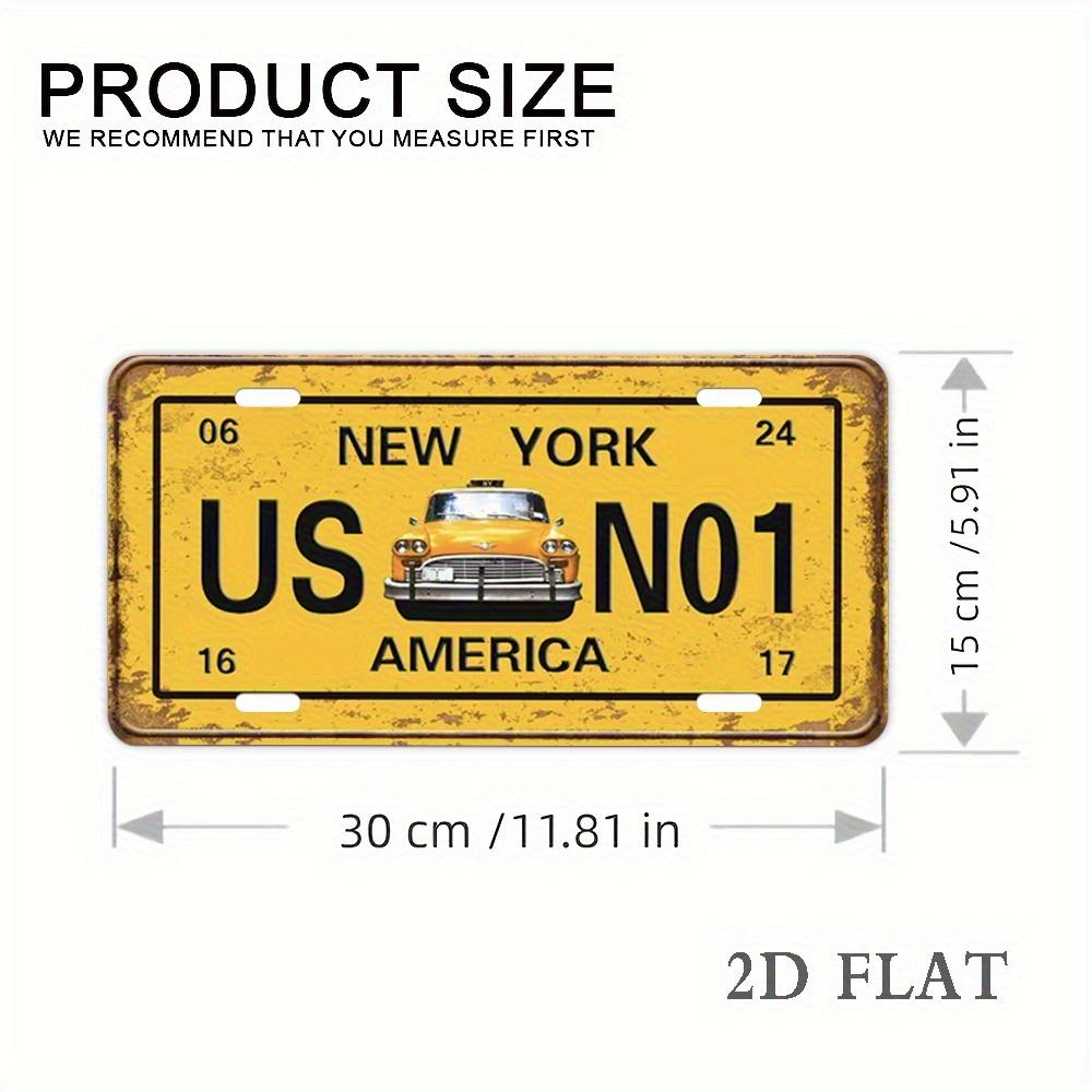 D Flat Винтажный Нью-Йорк США N Алюминиевая номерная табличка x см D Декоративная табличка Дизайн классического автомобиля Полированная поверхность Lic 15x30cm(5.9x7.8inch)
D Flat Винтажный Нью-Йорк США N Алюминиевая номерная табличка x см D Декоративная табличка Дизайн классического автомобиля Полированная поверхность Lic 15x30cm(5.9x7.8inch)