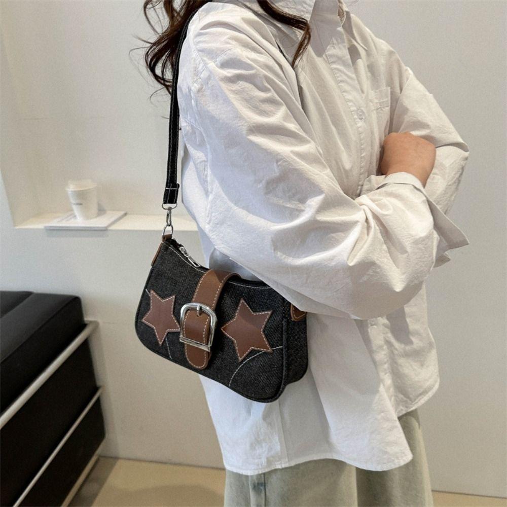 Harajuku Y2k Underarm Bag PU Denim Handbag Minimalist Star Shoulder Bag Girls светло-синий
Harajuku Y2k Underarm Bag PU Denim Handbag Minimalist Star Shoulder Bag Girls светло-синий