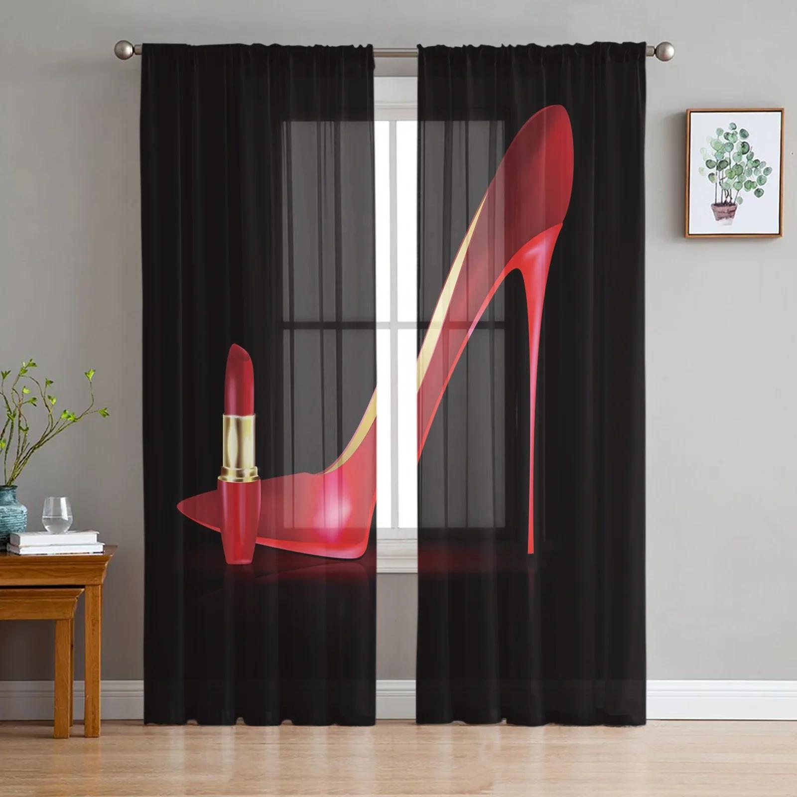 Crystal High Heels Diamond Chiffon Black Transparent Curtains for Living Room Bed Chamber Decoration Window Panel Voiles Netting Drapes Curtain W135 x H115cm x1&Grommet Top
Crystal High Heels Diamond Chiffon Black Transparent Curtains for Living Room Bed Chamber Decoration Window Panel Voiles Netting Drapes Curtain W135 x H115cm x1&Grommet Top