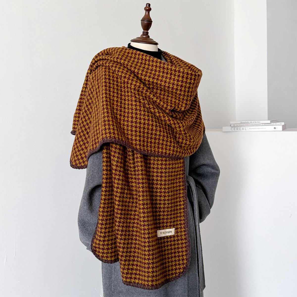 Autumn Winter Scarf FOR Women Men New Fashion Soft Thick Warm Double-sided Design Shawl Imitation Cashmere Houndstooth Wrap 200X67cm
Autumn Winter Scarf FOR Women Men New Fashion Soft Thick Warm Double-sided Design Shawl Imitation Cashmere Houndstooth Wrap 200X67cm