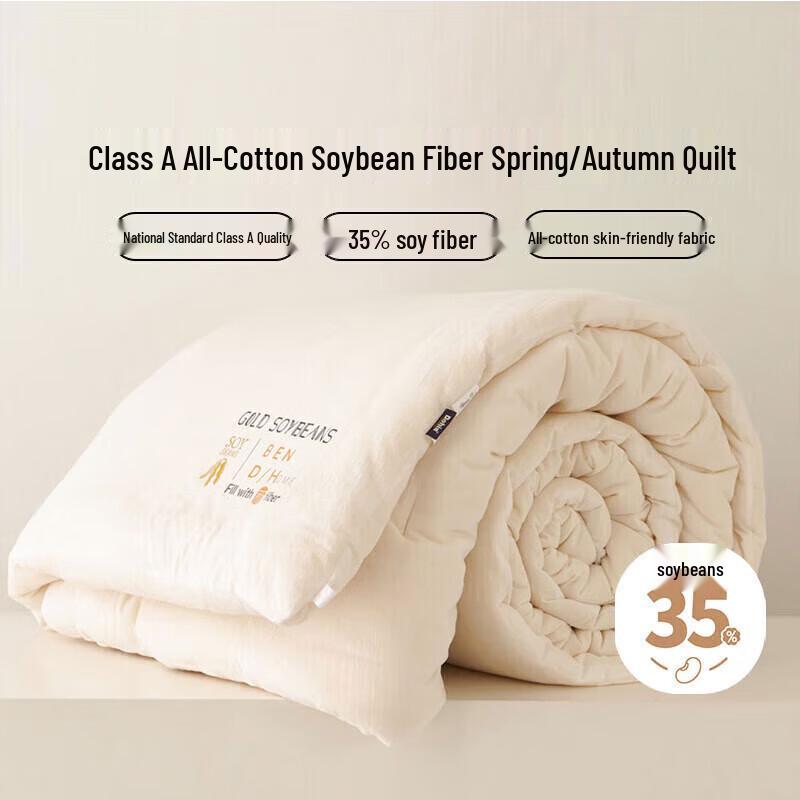 Dohome Class A All-Cotton 35% Soybean Fiber Quilt 1.8/2.0m Bed (230x229cm)
Dohome Class A All-Cotton 35% Soybean Fiber Quilt 1.8/2.0m Bed (230x229cm)