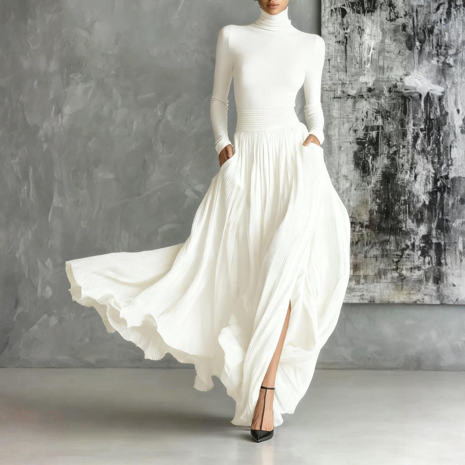 Женские платья-бэбидолл из бархата свободного кроя с квадратным вырезом и длинными рукавами L белый
Женские платья-бэбидолл из бархата свободного кроя с квадратным вырезом и длинными рукавами L белый