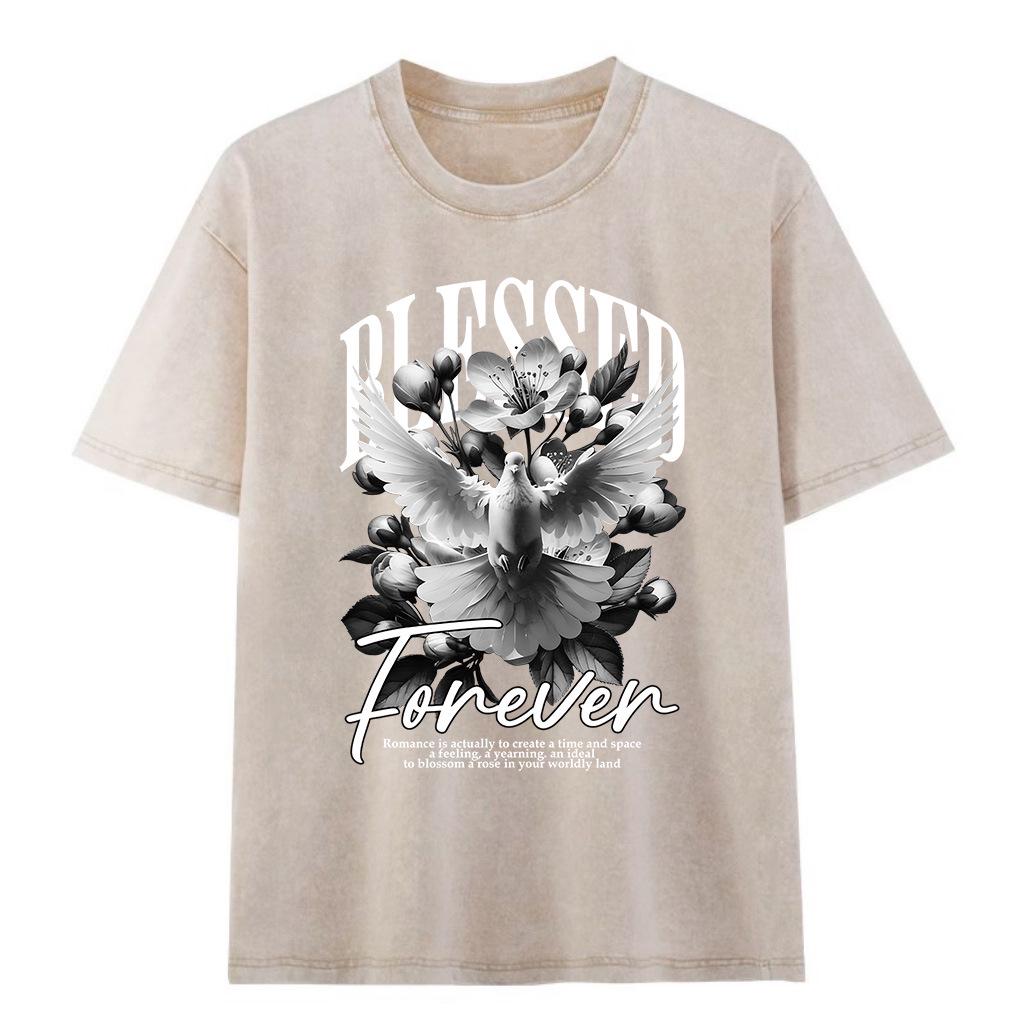 Unisex Retro Washed Distressed Heavyweight Cotton Short-Sleeve Emotional Couple T-Shirt XL хакі
Unisex Retro Washed Distressed Heavyweight Cotton Short-Sleeve Emotional Couple T-Shirt XL хакі