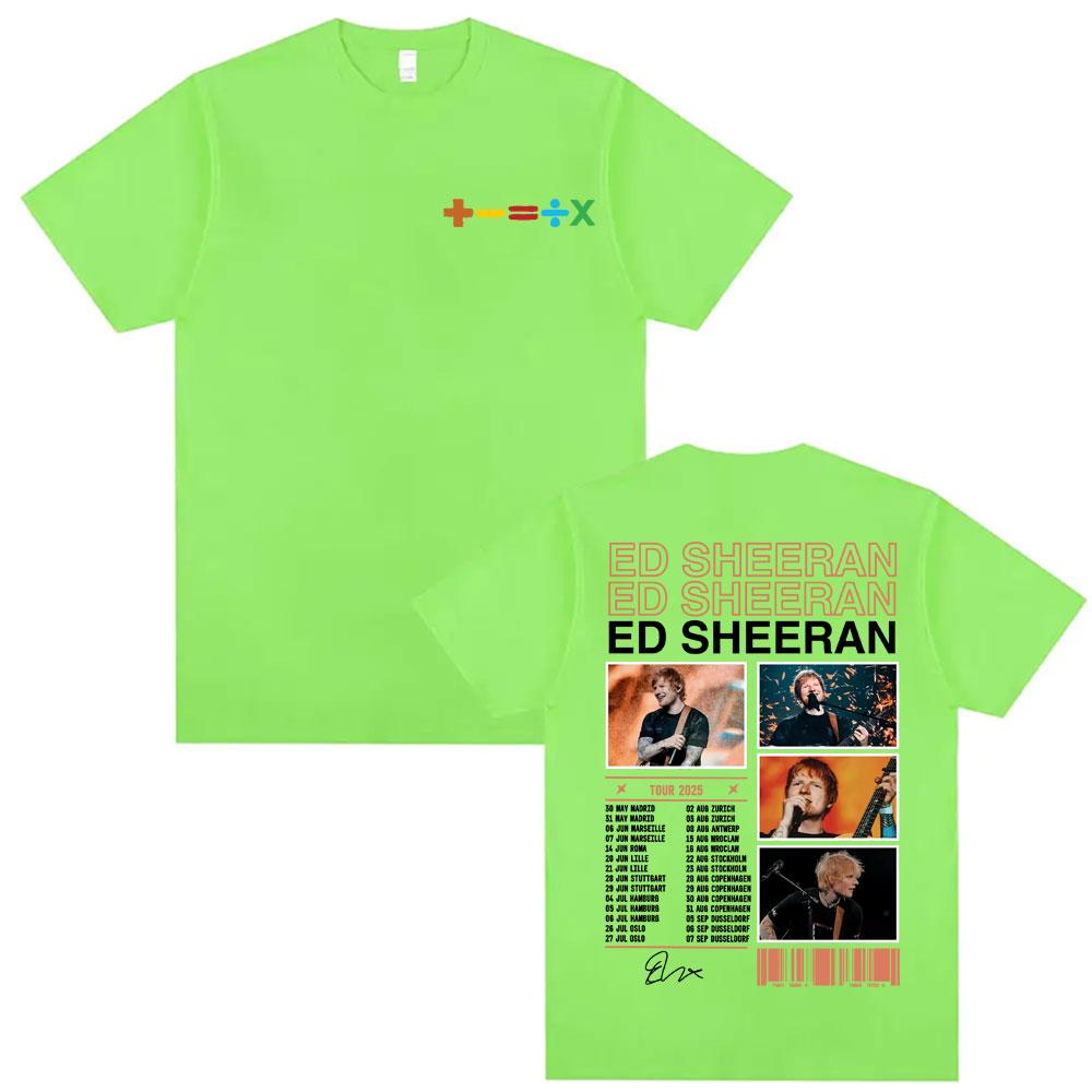 Ed Sheeran Tour 2025 Graphic Tee Shirt Unisexs Retro 90s Hip Hop Pop Music Tshirt Unisex Summer ONeck Tops Short Sleeve T Shirts 4XL
Ed Sheeran Tour 2025 Graphic Tee Shirt Unisexs Retro 90s Hip Hop Pop Music Tshirt Unisex Summer ONeck Tops Short Sleeve T Shirts 4XL