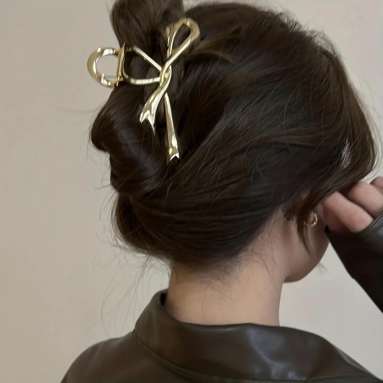 1 Multi-color Irregular Bow Large Grab Clip WOMEN S Back Hair Clip Simple Design Advanced Sense Shark Clip Suitable for Daily US One Size золотой
1 Multi-color Irregular Bow Large Grab Clip WOMEN S Back Hair Clip Simple Design Advanced Sense Shark Clip Suitable for Daily US One Size золотой