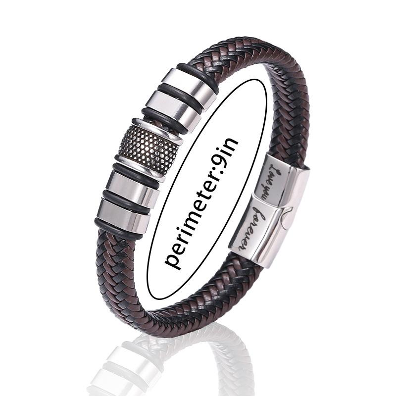 Кожаный браслет Винтажный кожаный браслет Браслет из нержавеющей стали Оптовая продажа браслетов 9Inch
Кожаный браслет Винтажный кожаный браслет Браслет из нержавеющей стали Оптовая продажа браслетов 9Inch