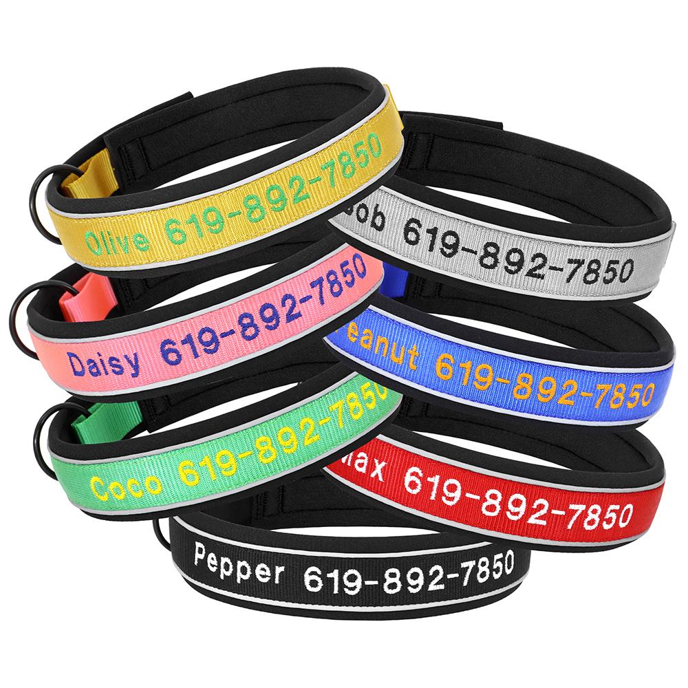 Reflective Custom Dog Collar Personalized Embroidery Pet Puppy Cat Collar Embroidered Phone Name For Small Medium Large Dog S чёрный
Reflective Custom Dog Collar Personalized Embroidery Pet Puppy Cat Collar Embroidered Phone Name For Small Medium Large Dog S чёрный