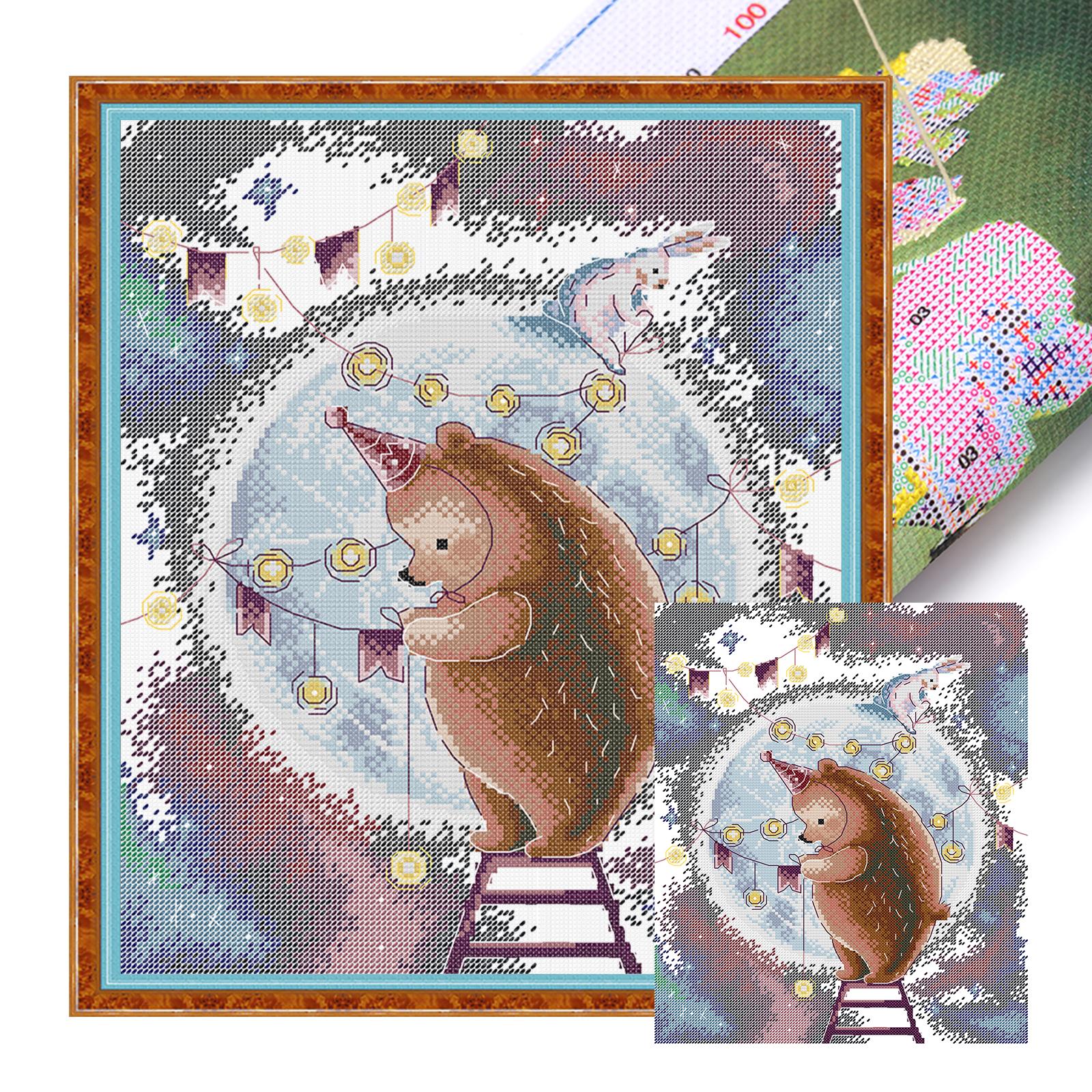 Animal 14CT DIY Stamped Needlework Embroidery Kit Embroidery Needlepoint Starter Kits for Beginners Adults Home Decor
Animal 14CT DIY Stamped Needlework Embroidery Kit Embroidery Needlepoint Starter Kits for Beginners Adults Home Decor